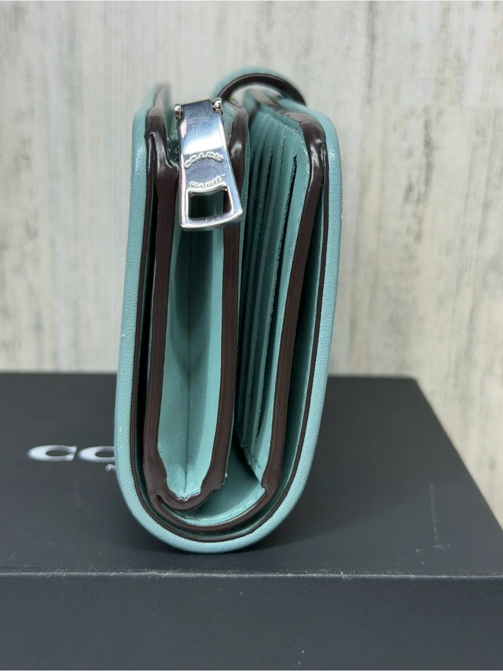 Coach Tabby Medium Wallet in Aquamarine